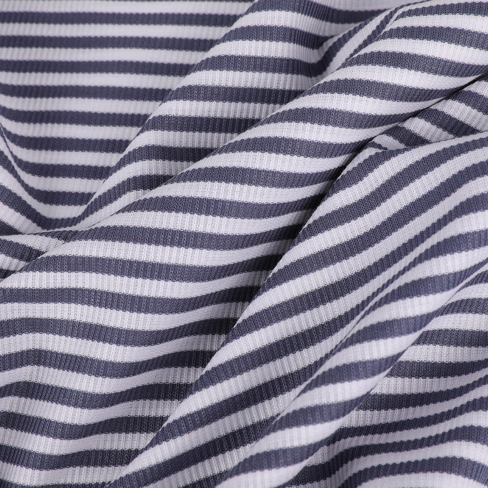 편안한 고급스러운 실크 스트라이프 내부 착용 니트 여성 의류 직물 편안한 고급스러운 실크 스트라이프 내부 착용 니트 여성 의류 직물